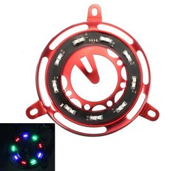 GY6 Fan Cover 12V Motorcycle LED Flashing Light