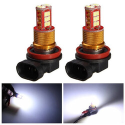 Driving Bulb White Car Fog DRL 1000LM Light Turn Signal Lamp 2pcs H11 7W