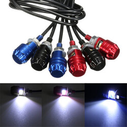 Lamp Bolt-On White LED License Plate Light Screw 12V Motorcycle Car