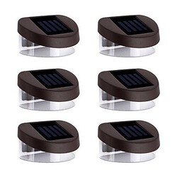 Par Wall 2led 6pcs Deck Lamp Walkway Stair Solar Light