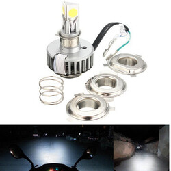 6000K 30W Motorcycle White Xenon H4 BA20D Hi Lo Headlights H6M