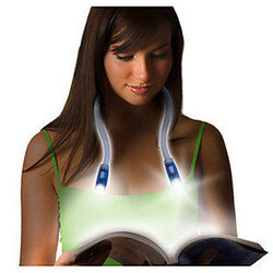 0.5w Book 50lm Portable Flexible Reading Lamp Blue Hands-free