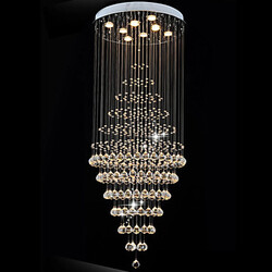 Led 100 Crystal Ceiling Lamp Fixture Pendant Lights