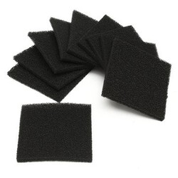 Absorber 10pcs Black pads Square Foam Sponge Activated Carbon Air Filter Smoke