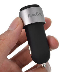 Dual USB Car Charger Intelligent Assistant Autobot Driving Weather Track Recorder