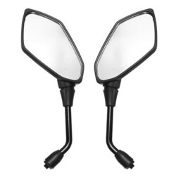 10mm Pair 8mm Reflector Universal Rear View Mirror Motorcycle Convex Electric Scooter
