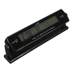 Car Clock Monitor Alarm Temperature Thermometer Voltage 12V Display