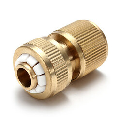 Tap Hose Pipe Brass Washing Garden Connector Car Water Stop Threaded