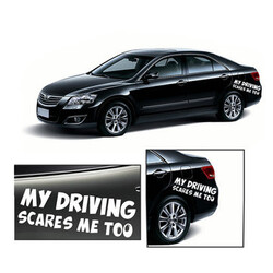 Safety Car Decal Car Warning Driving Sticker MY Sign Van