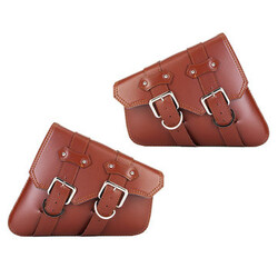 Tool Side Motorcycle Saddle Leather Pair Bags Universal for Harley Pouch