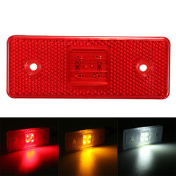 Amber White 24V 4 LED Side Marker Light Lamp Red Truck Trailer Lorry