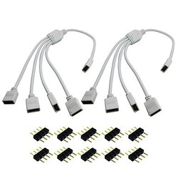 Kwb Female Led Color Changing Splitter 10pcs Cable