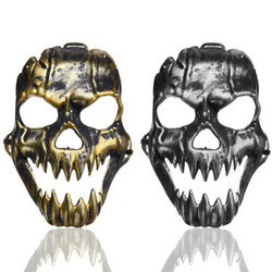 Ghost Horror Halloween Party Skeleton Mask Plastic Warrior Skull