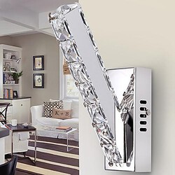 Contemporary Led Integrated Metal Crystal Modern Wall Sconces