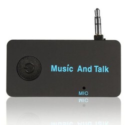 Adapter Wireless Bluetooth Music Audio Stereo MIC Receive Fold 3.5mm Jack AUX