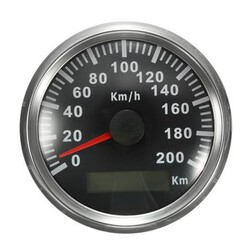 Stainless Gauges Car Waterproof Digital Motorcycle Auto GPS Speedometer
