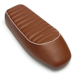 Universal For Motorcycle Retro Saddle Hump Brown Cushion Cafe Racer Seat Vintage