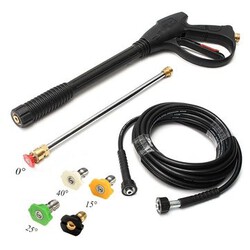 Complete Replacement Hose Husky Tip Pressure Washer Power Spray Gun