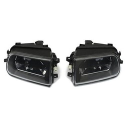 Housing BMW Black Fog Lights Lamps Pair Car Driving Spot