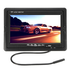 Car Rear View Parking Camera Back Waterproof TFT LCD Monitor 7Inch Reverse 170°