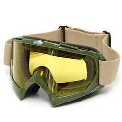 Anti-Fog Windproof Ski Snowboard Yellow Lens Goggles Motorcycle Glasses Sport
