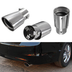 Tail Pipe Diesel Trim Drop Exhaust Muffler Down Stainless Steel Car