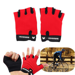 Outdoor Sport Red Cycling Gloves M L XL Bike Bicycle Motorcycle Half Finger