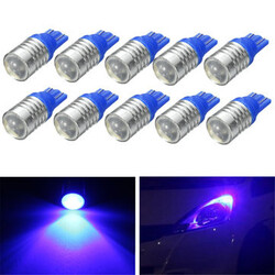 Reading T10 3W License Plate 10pcs LED Side Indicator Bulb Light Blue