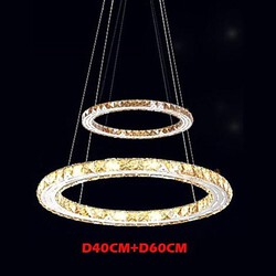 Pendant Light Amber 60cm Fixture Modern Lamps Rings Ceiling
