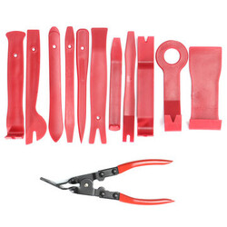 Trim 12pcs Car Clip Audio Kit Molding Removal Tool Dash Panel Door Pliers