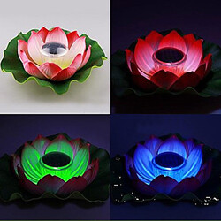 Garden Night Lamp Solar Powered Pool Color Changing Lotus Floating Flower