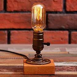 110v Night Light Pipe Table Lamps Vintage Desk Lamp 100 E27
