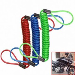 Spring Alarm Lock Security Motorcycle Bike Scooter Reminder Cable Disc