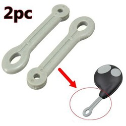 Cobra Button Remote Key Fob Case Alarm Ring Strap 2Pcs Rubber Loop