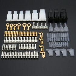 Repair Kit Wiring Loom Terminal Brass Plate Male Female Connector Motor Bike Automotive