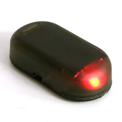 Solar Power Warning Light Lamp Anti-theft Alarm Car Red LED