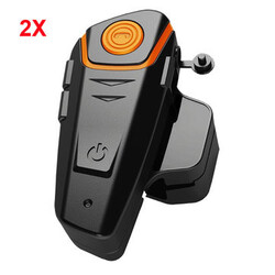 Waterproof Motorcycle Helmet Intercom 1000m BT-S2 Wireless Pair Wired Helmet