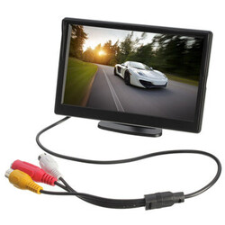Car Rear Stand 5 Inch TFT LCD Rear View Monitor Suction Reverse Backup Camera