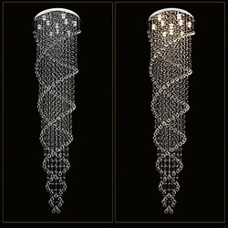 Pendant Lights Crystal 100 K9 50cm Lighting Fixture Lamp