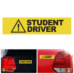Reflective Decal Car Sticker Safety Driver Magnet Caution Sign Warming Student