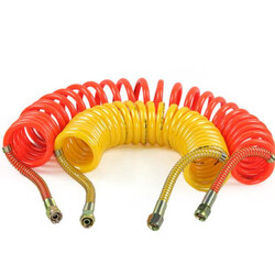 Trailer Coiled Helix Pipe PU Dual Heavy Spring Hose Brake Air Truck Tube