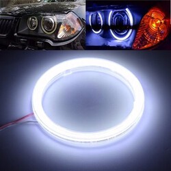 Headlight Aperture LED Angel Eye 6000K 8W 90mm Halo Ring COB Light 12V