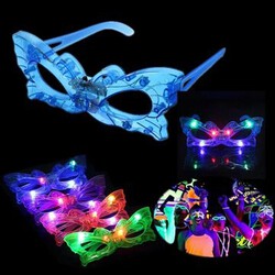 Custom Glasses Party Butterfly LED Blinking Light Flashing