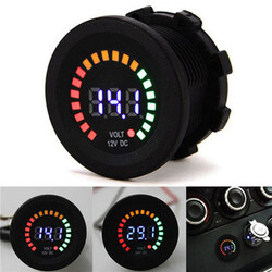 12V Vehicle Voltmeter Waterproof Screen digital Instrument Warning