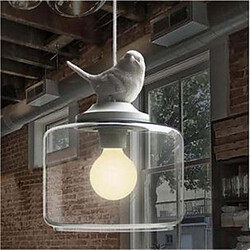 Bird Droplight Single Head Glass