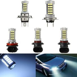 Light Projector 6000K H4 H7 H8 Car H11 White COB LED Fog Light Driving