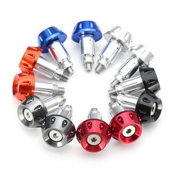 8inch Bar End Slider 22mm Universal Plugs Motorcycle Handlebar Hand Grips Caps