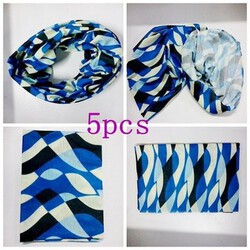 Masks Motorcycle Seamless 5pcs Headscarf Scarf Windproof Multi Function