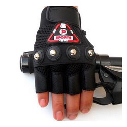 Four Gloves Sports Motorcycle Bike Rivets Non-Slip