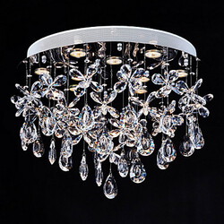 Flush Mount Lights Modern Lighting Crystal Clear Lamp